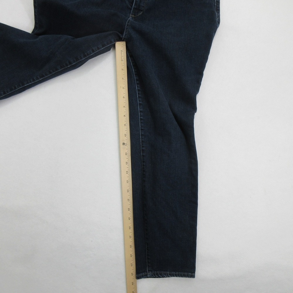 Talbots Women's Jeans 16P Slim Ankle Flawless Five Pocket Dark Wash Stretch Blue - Picture 7 of 11